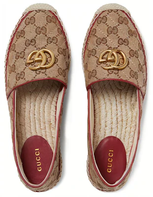 (W) Gucci Canvas Visserschoenen ''Double G Bruin-Rood'' 621239-KQWM0-9761 Lookbook (W) Gucci Canvas Visserschoenen ''Double G Bruin-Rood'' 621239-KQWM0-9761