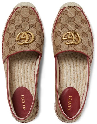 (Women) Gucci Canvas Fisherman Shoes 'Double G Brown-Red' 621239-KQWM0-9761 Lookbook (Women) Gucci Canvas Fisherman Shoes 'Double G Brown-Red' 621239-KQWM0-9761