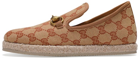 (Women) Gucci Canvas Flat 'Brown' 609424-HVK10-8370 (Women) Gucci Canvas Flat 'Brown' 609424-HVK10-8370