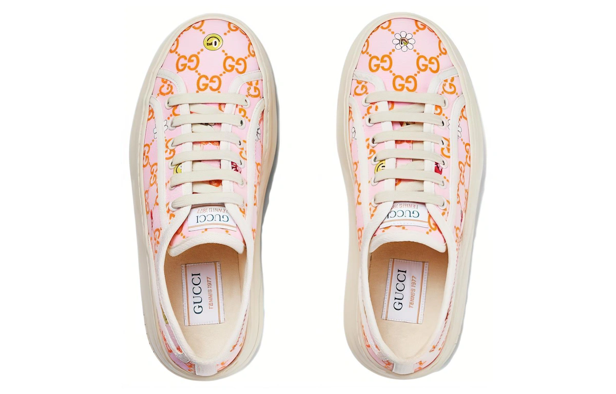 (Women) Gucci Canvas Low Top 'Comfortable Versatile Pink'