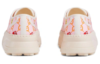 (Women) Gucci Canvas Low Top 'Comfortable Versatile Pink'