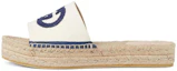 Buy (Women) Gucci Canvas Platform Slide 'White' 725832-KIFD0-9092