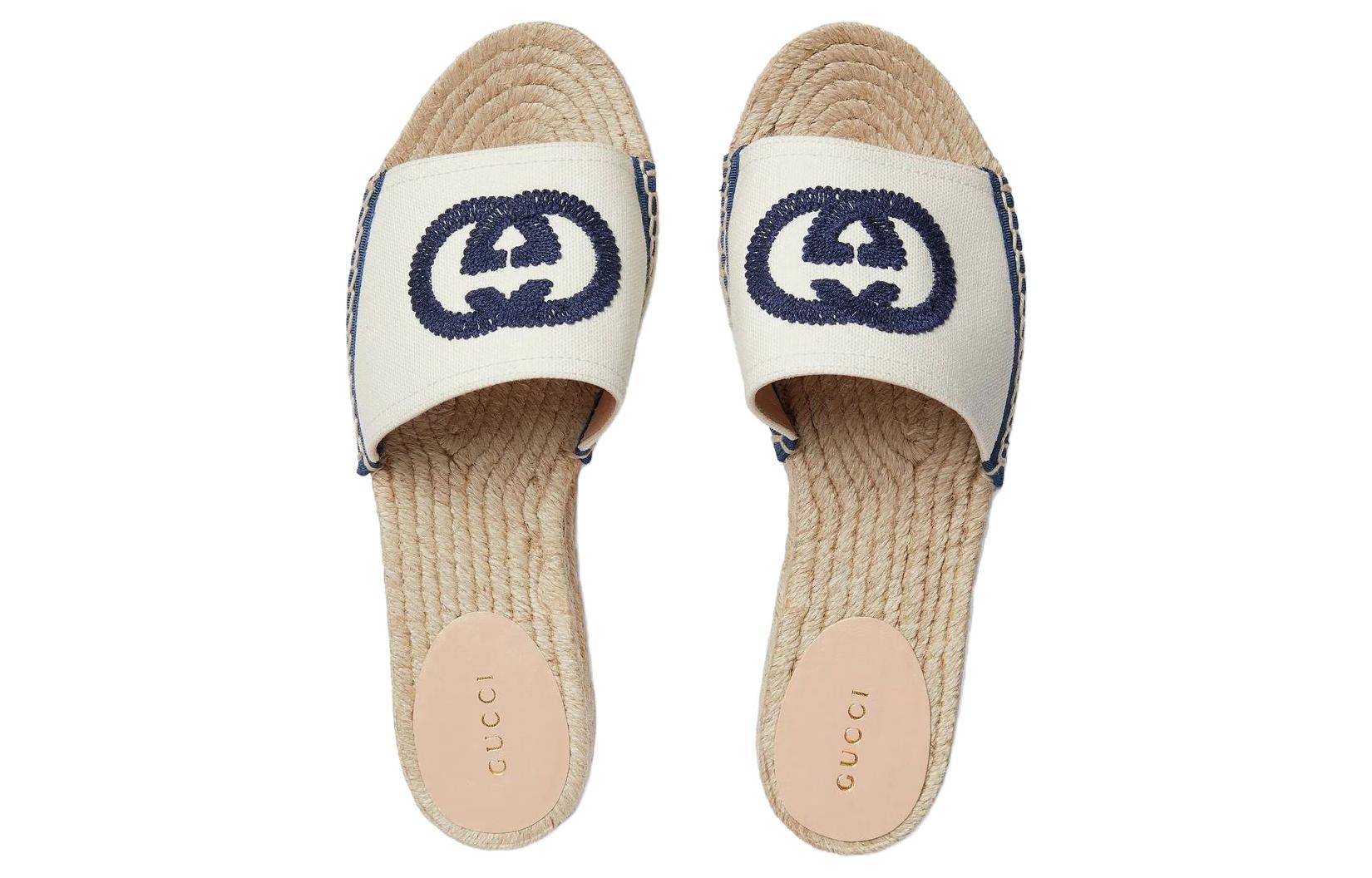 Shop (Women) Gucci Canvas Platform Slide 'White' 725832-KIFD0-9092