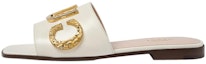 Buy (W) Sandal Tumit Datar Gucci Cara Kulit 'Off-White' 694858-C9D00-9022