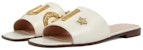 (W) Sandal Tumit Datar Gucci Cara Kulit 'Off-White' 694858-C9D00-9022