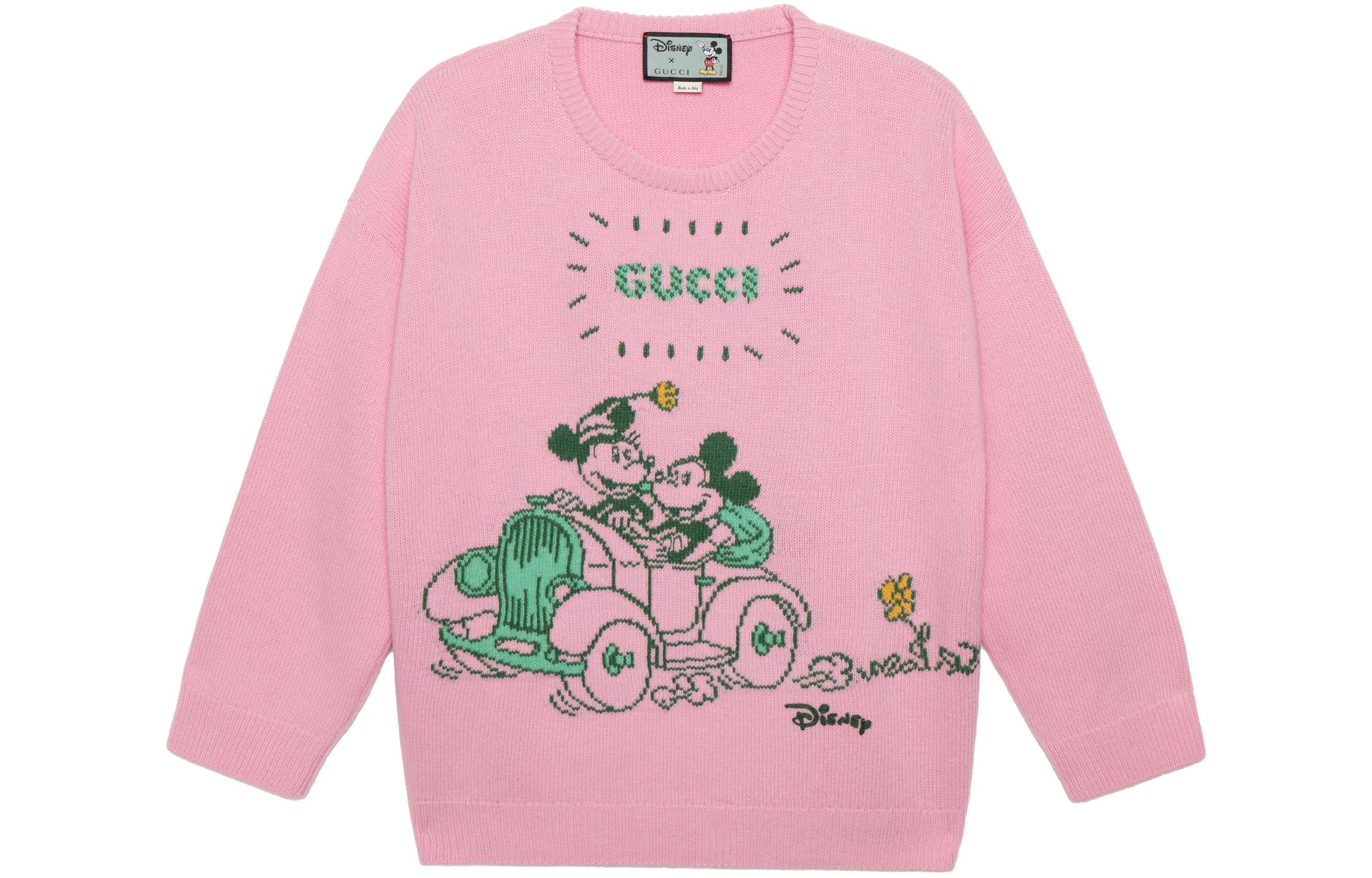 Buy (W) Gucci Sweater Pink Cartoon Mickey Crewneck Pullover 606201-XKA7O-5098