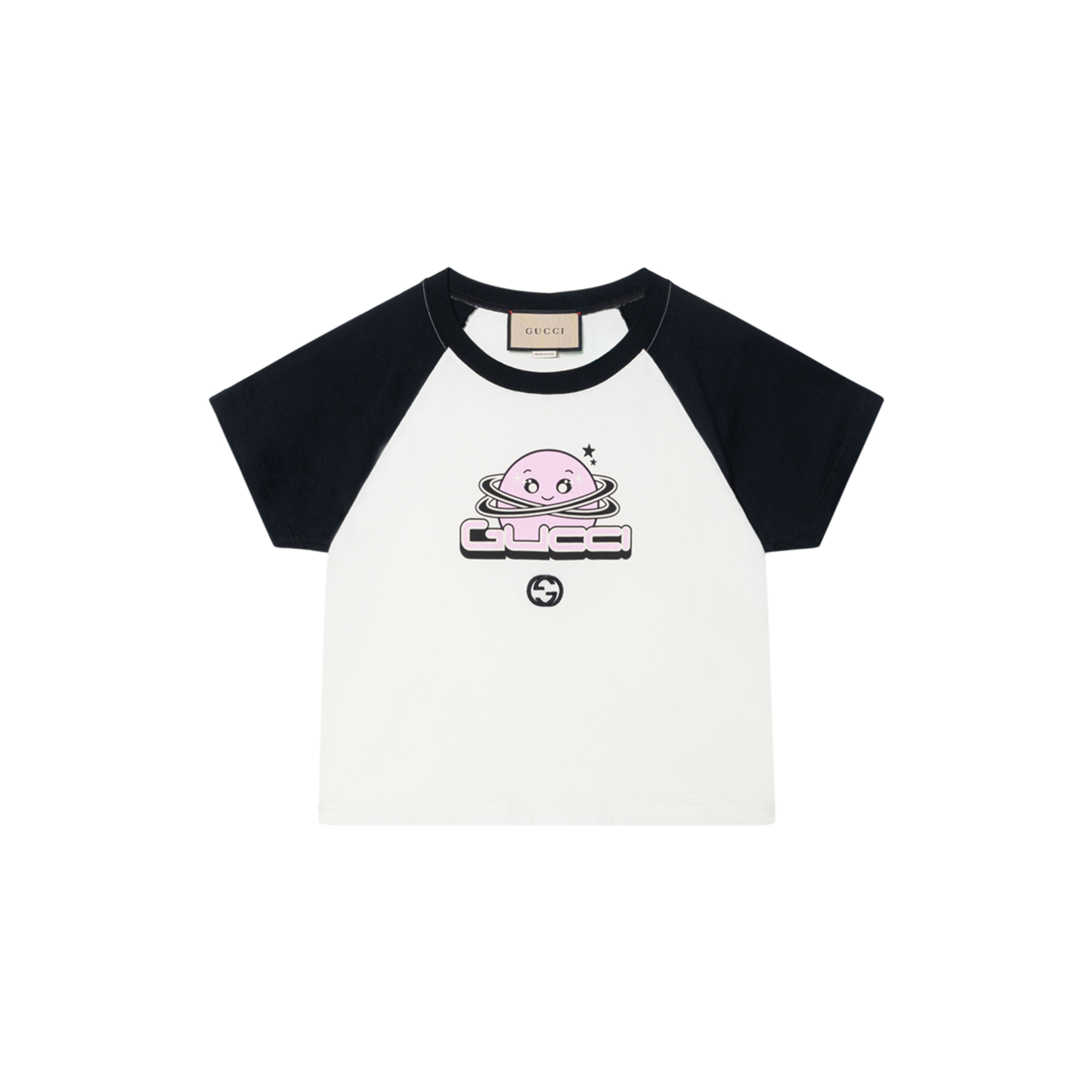 Buy (W) Gucci 卡通印花圓領短袖女款T恤 米白色 768183-XJF71-9281