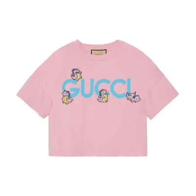 (Women) Gucci Cartoon Print Short-Sleeve Relaxed Fit Tee SS24 779016-XJGED-5358
