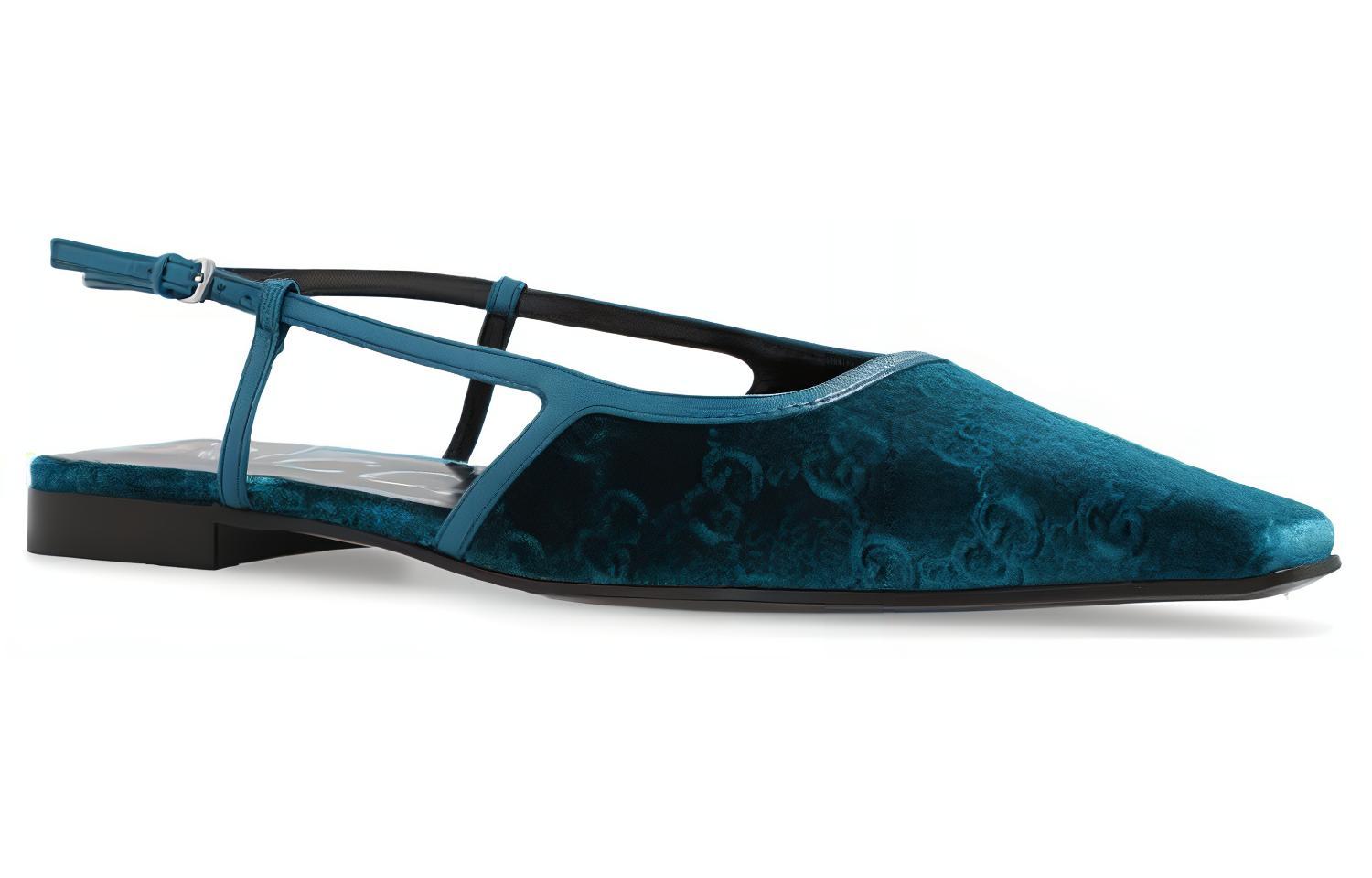 (W) Gucci Casual Low-Top 'Blue' 圖 2