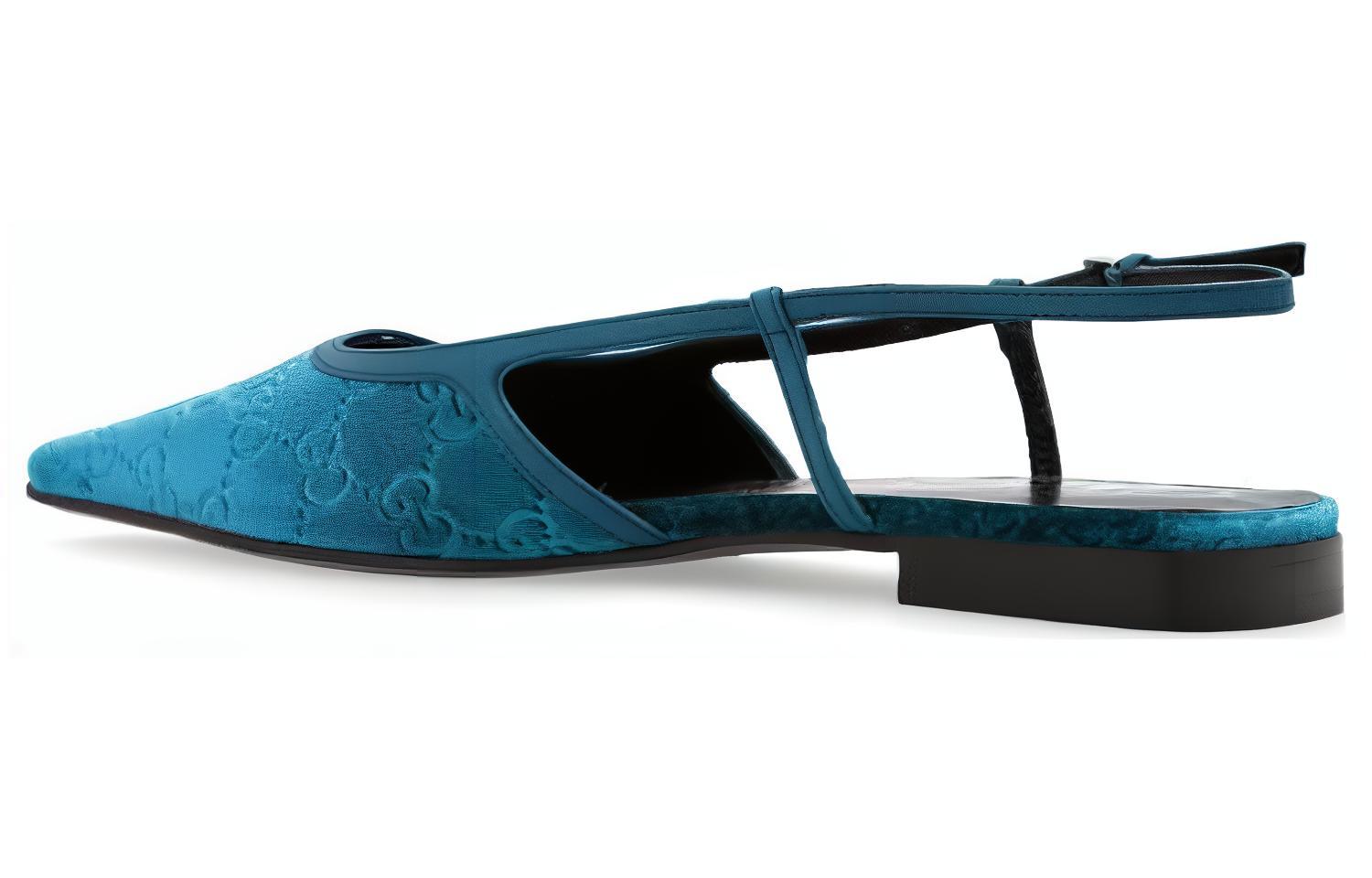 Lookbook (W) Gucci Baskets Basses Décontractées ''Bleu'' 762420-FACMB-4641