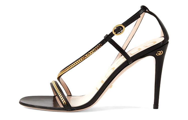 (Women) Gucci Chain 'Black Fashion Casual Sandal' 659198-C9D00-1000