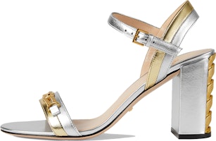 (Women) Gucci Chain 'Silver Fashion Sandal' 655408-B8B20-8064 (Women) Gucci Chain 'Silver Fashion Sandal' 655408-B8B20-8064