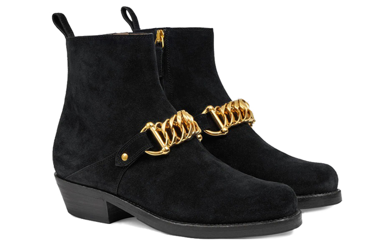(W) Gucci Chain Ankle Boot 'Black' 圖 2