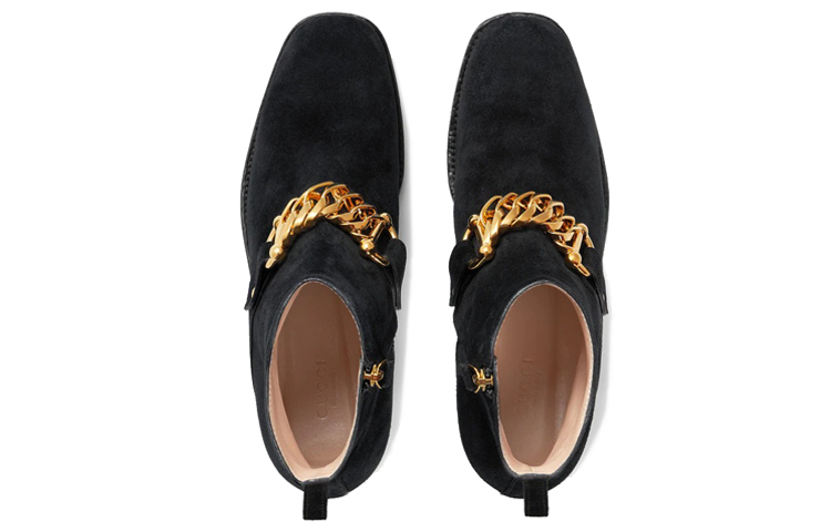 (W) Gucci Chain Ankle Boot 'Black' 圖 3