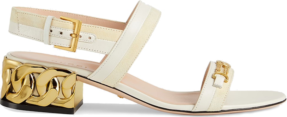 (Women) Gucci Chain High Heel Sandals 'Milk Yellow' 655409-CA130-9368 Order (Women) Gucci Chain High Heel Sandals 'Milk Yellow' 655409-CA130-9368