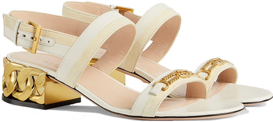 (Women) Gucci Chain High Heel Sandals 'Milk Yellow' 655409-CA130-9368 Lookbook (Women) Gucci Chain High Heel Sandals 'Milk Yellow' 655409-CA130-9368