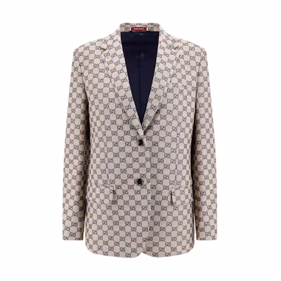 (Women) Gucci Checkered Long Sleeve Button-Up Jacket Brown 785972-ZAM7G-9082