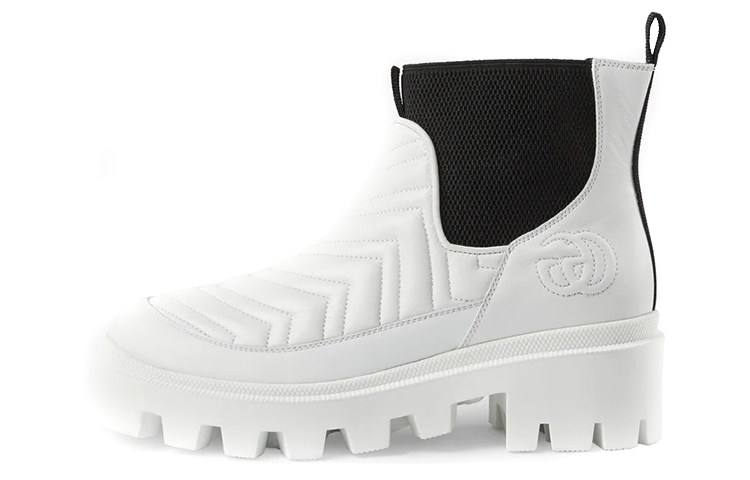 (Women) Gucci Chelsea Boot 'White Quilted' 643958-DH7D0-9143
