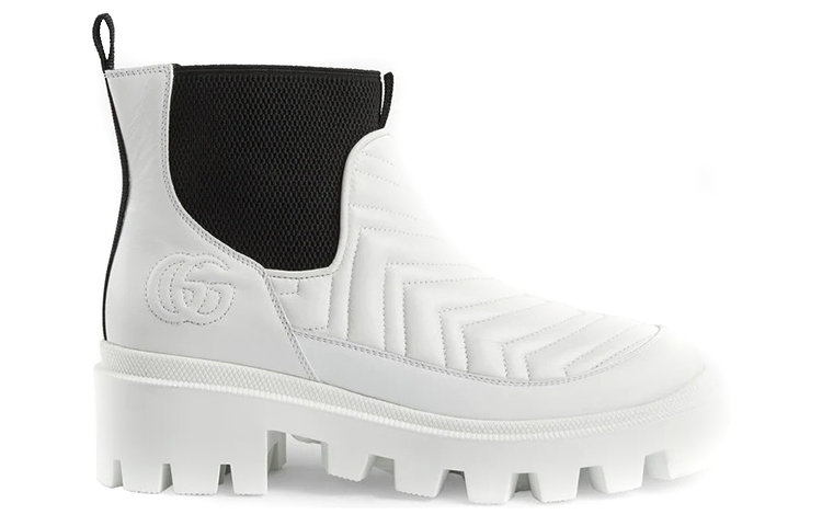 Order (Women) Gucci Chelsea Boot 'White Quilted' 643958-DH7D0-9143