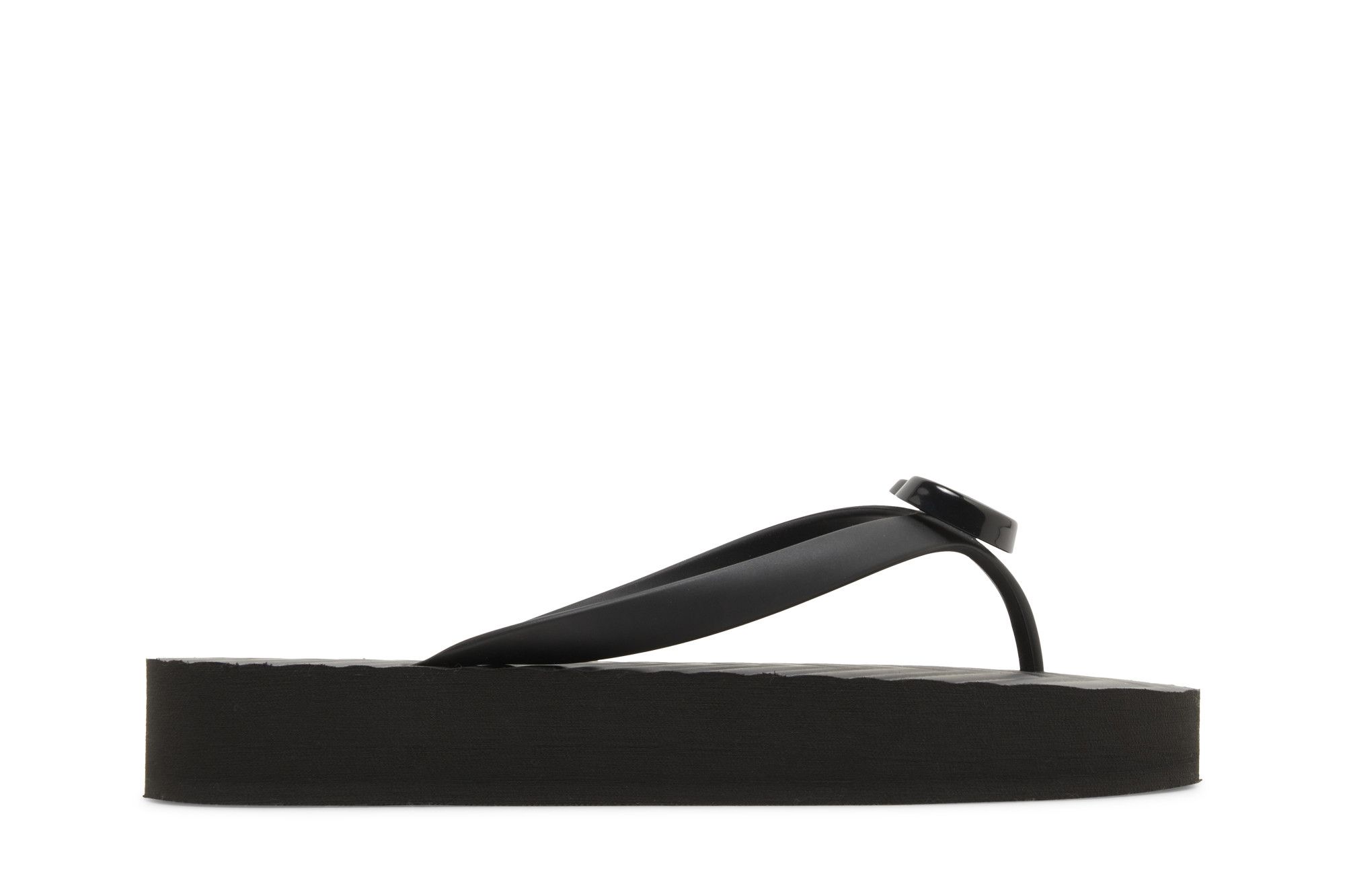 (Women) Gucci Chevron Thong Sandal 'Black'  655463-J8710-1000