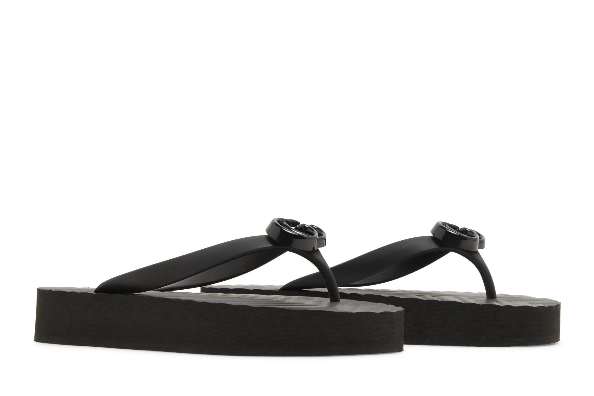 Cheap (W) Sandal Jepit Gucci Chevron 'Hitam' 655463-J8710-1000