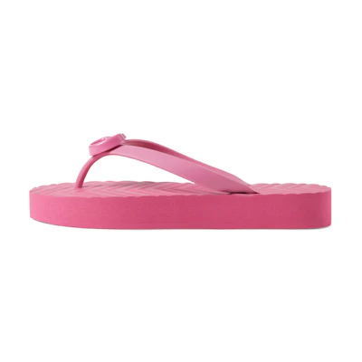 (W) Gucci Chevron Thong Sandal 'Pink'