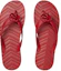 Lookbook (Women) Gucci Chevron Thong Sandal Hibiscus Red Rubber 655463-J8710-6433