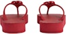 (W) Sandal Getah Gucci Chevron Thong Merah Hibiscus 655463-J8710-6433
