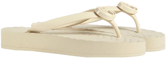 (W) Sandal Jepit Chevron Gucci Getah Putih 655463-J8710-9022 Order (W) Sandal Jepit Chevron Gucci Getah Putih 655463-J8710-9022