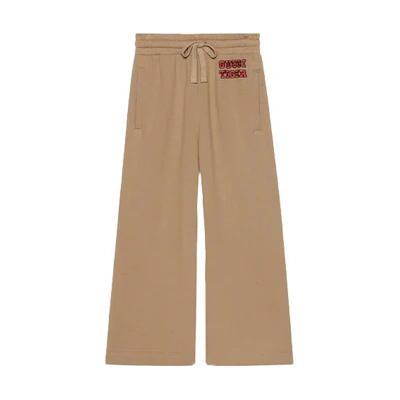 (Women) Gucci Chinese New Year SS22 Beige Drawstring Cotton Printed Pants 686970-XJD38-8002