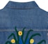 Purchase (Women) GUCCI Chinese New Year SS22 Blue Cotton Button Badge Denim Jacket Womens. 683731-XDBV7-4447