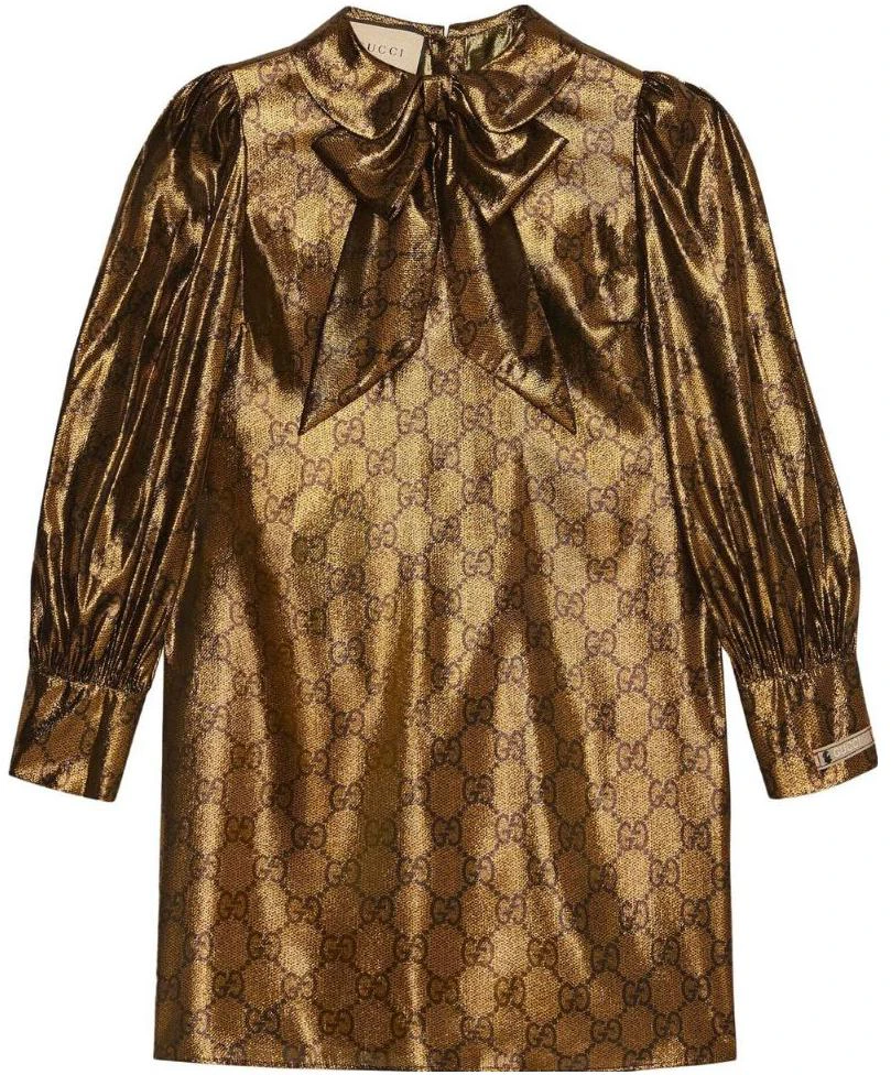 women-gucci-chinese-new-year-ss-23-gold-logo-print-long-sleeve-dress-729587-zal-0-q-7734
