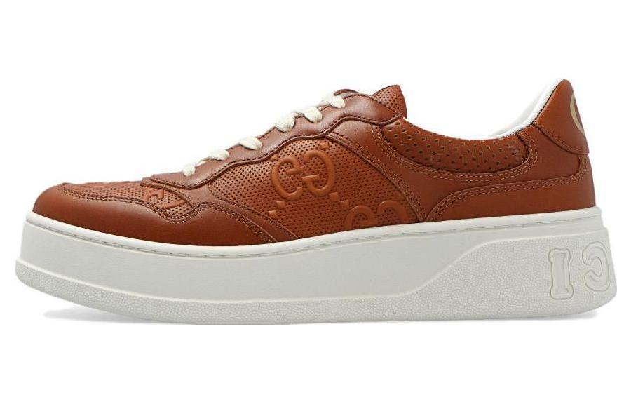 Buy (W) Zapatillas Gucci Chunky B GG 'Marrón Blanco' 670408-AABBV-2742