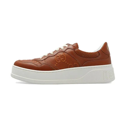 (W) Gucci Chunky B GG Sneakers 'Brown White'