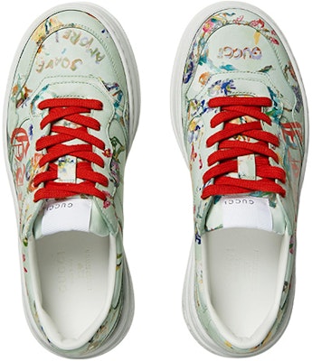 (W) 구찌 청키 B '소아베 아모레 플로럴 프린트 - 민트 그린' 710977-AAANZ-3936 Lookbook (W) 구찌 청키 B '소아베 아모레 플로럴 프린트 - 민트 그린' 710977-AAANZ-3936