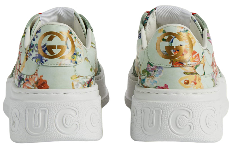 Shop (W) 구찌 청키 B '소아베 아모레 플로럴 프린트 - 민트 그린' 710977-AAANZ-3936