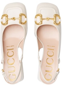 (W) グッチ ホースビット ミッドヒール スリングバック (ホワイト) 643892-C9D00-9022 Lookbook (W) グッチ ホースビット ミッドヒール スリングバック (ホワイト) 643892-C9D00-9022