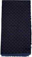 (Women) GUCCI Classic Print Wool Scarf for Women - Navy/Black 281942-3G704-1364 (Women) GUCCI Classic Print Wool Scarf for Women - Navy/Black 281942-3G704-1364