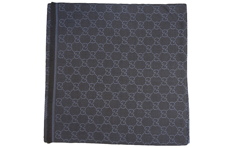 (Women) GUCCI Classic Print Wool Scarf for Women - Navy/Black 281942-3G704-1364 圖 3