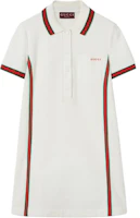 (Women) Gucci Colorblock Short Sleeve Polo Dress White 785486-XJGK4-9133 (Women) Gucci Colorblock Short Sleeve Polo Dress White 785486-XJGK4-9133
