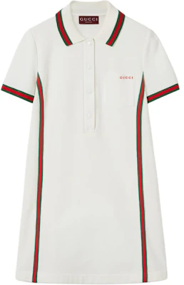 (Women) Gucci Colorblock Short Sleeve Polo Dress White 785486-XJGK4-9133 Buy (Women) Gucci Colorblock Short Sleeve Polo Dress White 785486-XJGK4-9133