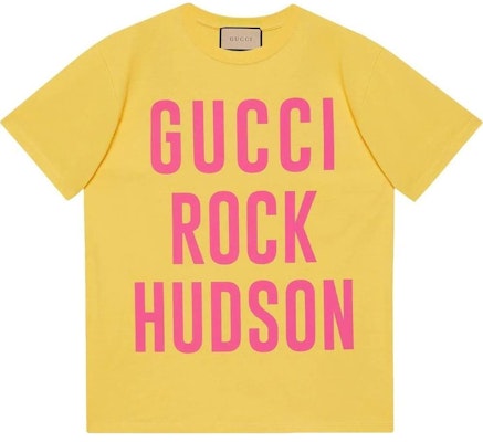 (Women) Gucci Contrast Logo Print Short-Sleeve Tee SS22 Yellow 615044-XJEHN-7269 Buy (Women) Gucci Contrast Logo Print Short-Sleeve Tee SS22 Yellow 615044-XJEHN-7269