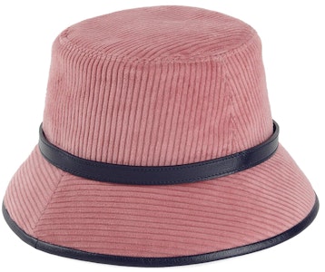 (W) GUCCI 灰色燈芯絨天鵝絨漁夫帽 679425-3HAFT-6368 Shop (W) GUCCI 灰色燈芯絨天鵝絨漁夫帽 679425-3HAFT-6368