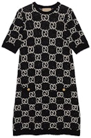 (Women) Gucci Cosmogonie SS23 Black GG Jacquard Midi Dress for Women 731720-XKC1L-1289 (Women) Gucci Cosmogonie SS23 Black GG Jacquard Midi Dress for Women 731720-XKC1L-1289