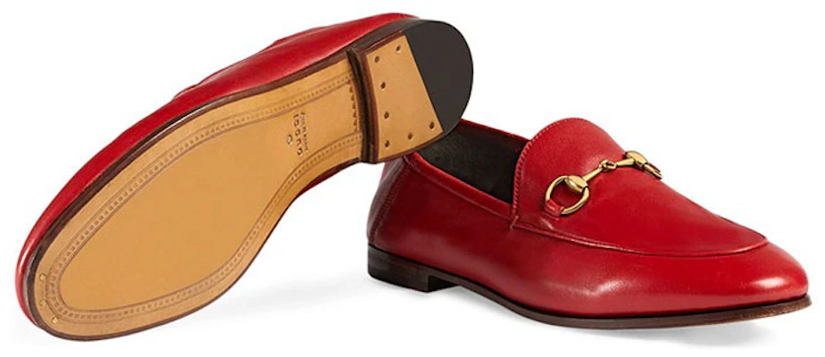 GUCCI古馳 馬銜扣 小牛皮 輕便防滑樂福 時尚板鞋 女款 紅色 Shop GUCCI古馳 馬銜扣 小牛皮 輕便防滑樂福 時尚板鞋 女款 紅色
