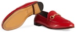 Shop (W) Kasut Papan Luncur Gucci Kulit Lembu Merah Anti-Gelincir Ringan 414998-DLC00-6438