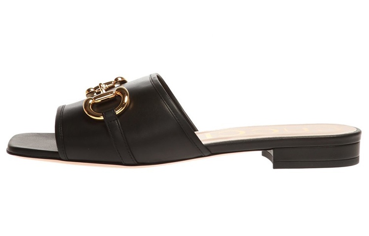 (Women) Gucci Cowhide Shoe Black 623111-1RH00-1000