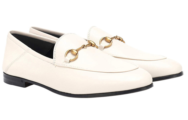 Shop (W) Sepatu Sol Tebal Kulit Sapi Putih Gucci 414998-DLC00-9022