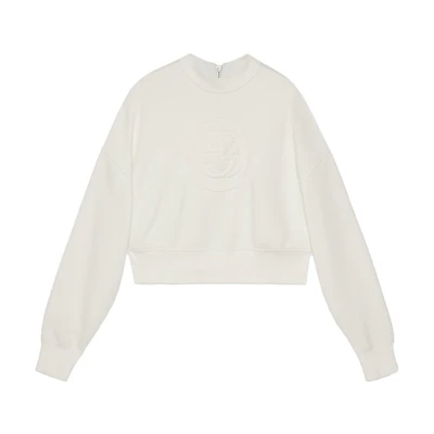 (Women) Gucci Crewneck Sweatshirt with Embossed Logo 756869-XJF13-9088