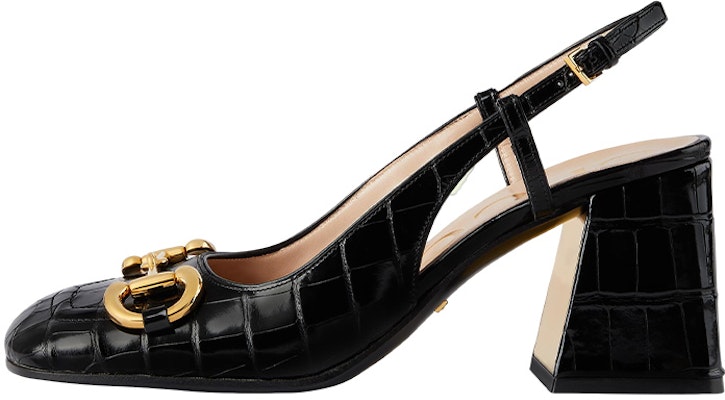 (Women) Gucci Crocodile Skin Mule 'Black Fashion' 708951-E5BF0-1000 Buy (Women) Gucci Crocodile Skin Mule 'Black Fashion' 708951-E5BF0-1000